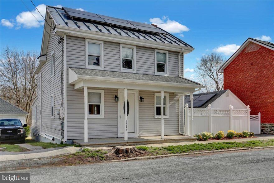 This fully updated, move-in ready 2-bedroom, 2-bathroom modern farmhouse offers the perfect balance of modern convenience and rustic charm. The spacious living room provides plenty of room for relaxing or entertaining, while the sleek newer metal roof, energy-efficient solar panels, and ductless mini-splits ensure comfort and savings year-round.

Step outside to a large, partially fenced yard that backs up to state-owned land and Blue Marsh Lake, offering beautiful views and direct access to nature. The detached garage adds extra storage or workshop space to suit your needs, and a right of way to the rear of the property allows access to tons of parking out back.

With thoughtful updates, plenty of space, and a prime location near outdoor recreation, this home is ready for its next owner. Call Aaron to schedule a private showing! This one won't last long!