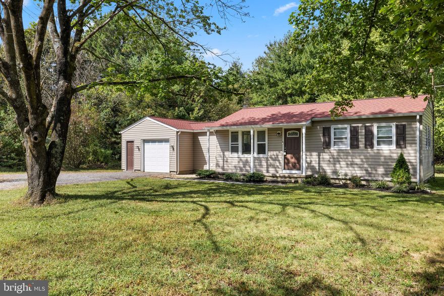 Welcome home to this charming 3-bedroom, 1-bath rancher offering single-level living with thoughtful updates inside and out. The former garage has been converted into a spacious primary bedroom, adding approximately 300 sq. ft. of living space while still retaining some storage at the front.
The exterior has been fully remodeled in recent years, featuring new siding, roof, windows, and a cozy rear porch. Inside, the split floor plan places the primary bedroom on one side of the home, with two additional bedrooms on the opposite side for privacy. The spacious living room flows into the remodeled kitchen, complete with new flooring, cabinetry, countertops, and appliances. Just off the kitchen is a versatile flex space—perfect as a dining area, home office, playroom, or creative studio. The bathroom has also been stylishly updated.  Step outside to enjoy the newly added patio, ideal for outdoor dining, grilling, and entertaining. The backyard includes a storage shed and plenty of open space for a garden, lawn games, or even a small pool or horseshoe pit.  Located just minutes from Denton or Greensboro, this lovely home combines modern updates with a convenient location.  Don’t miss the chance to own this perfect little piece of the Eastern Shore!  ONE YEAR HOME WARRANTY INCLUDED