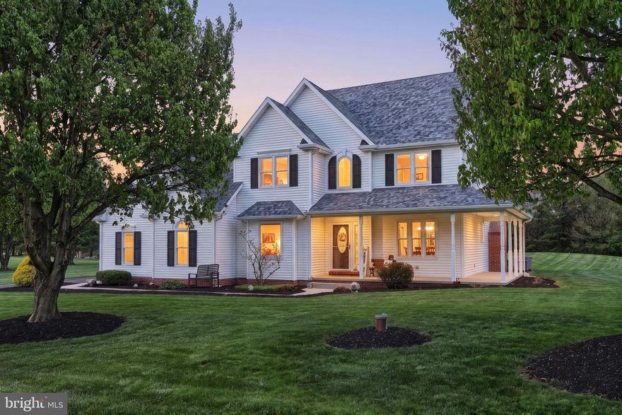 A story book dream home nestled on the outskirts of town! This stunning and hard to come by colonial style home invites you in with the elegance of a 2 story foyer, formal dining room, sitting room/office, 3 bedrooms with a possible 4th, 2.5 baths, Primary bedroom with a walk in closet and fully remodeled en-suite bathroom. Recently fully remodeled custom kitchen boasting all new cabinets, solid surface counters, island with breakfast bar seating, double sink, recessed lighting& stainless steel appliances, which flows as an open floor plan to the living room with a wood burning fireplace! Beautiful hardwood floors & fresh paint throughout! The owners spared no expense when caring for & maintaining this home with more recent upgrades including newer windows, HVAC, roof, well, water softener, pressure tank, hot water heater, lighting fixtures & updated bathrooms! Enjoy some family time in the finished Lower level or host gatherings outside this summer on the back patio overlooking the most beautiful backyard with matured landscaping on 1 acre! Oversized attached 2 car garage provides space for your vehicles as well as storage for lawn mowers or tools! Laundry is on the upper level for convenience! Location, price, & every detail about this home proves it's what dreams are made of! Make it yours today!