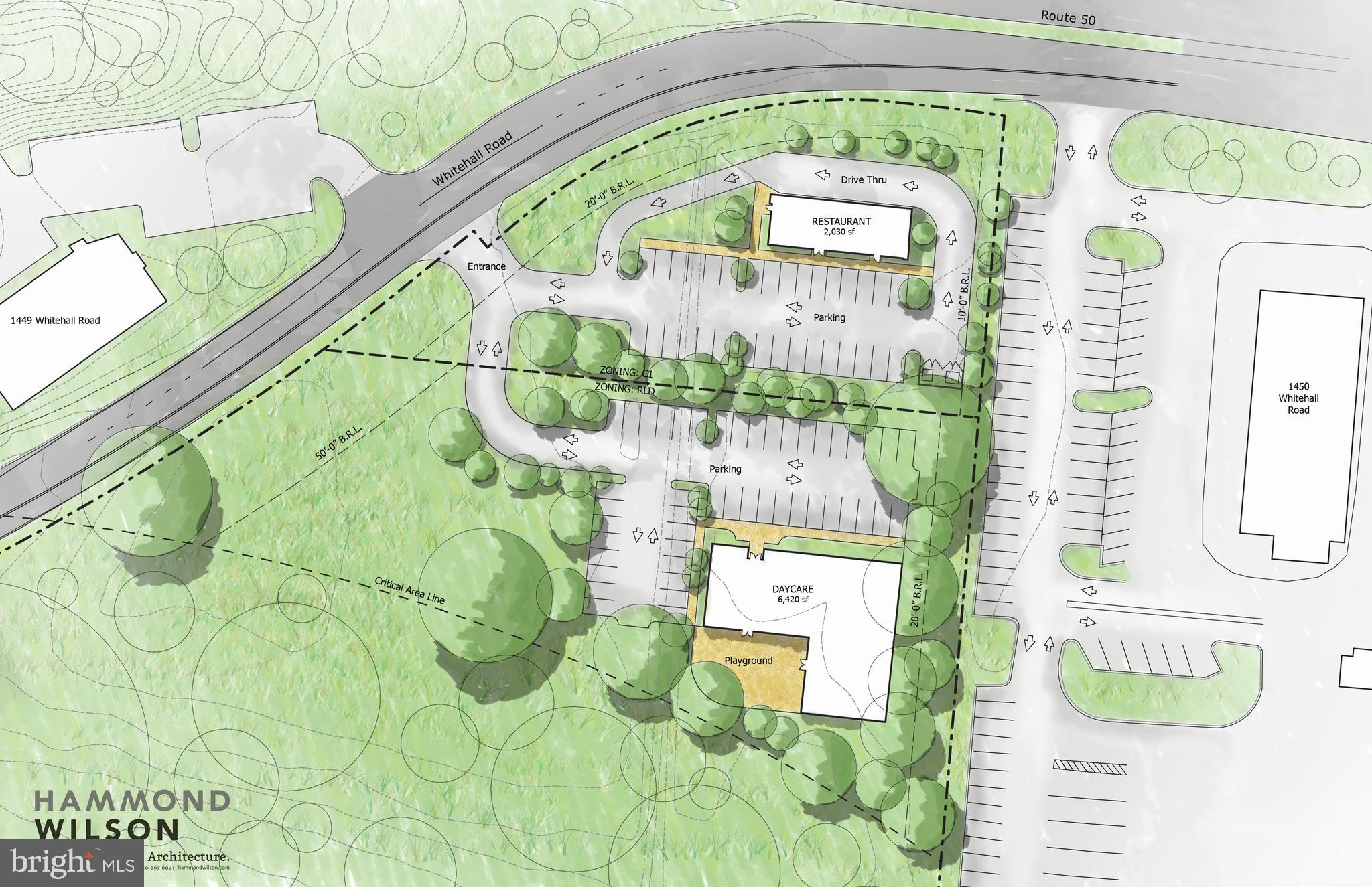 Commercially zoned C-1 pad site available adjacent to McDonald's and Wendy's. Just shy of 1 acre. Public Utilities. Great visibility from Rt. 50. Build your office building, a restaurant, retail center, mixed use building, residential apts or condos over ground floor commercial, etc. See documents section for more information.