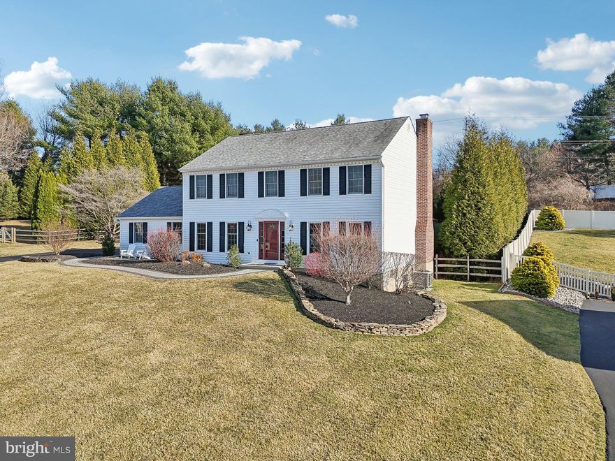 Welcome to 318 Carlyle Road, located in the very popular community of Pleasant Grove. Situated at the end of cul-de-sac and on a half-acre elevated lot, this 4 bedroom, 2 full and 1 half bath home is ready for its next owner and more incredible memories. Located in highly ranked West Chester Schools and the popular Bayard Rustin High School feeder, this home is nestled in a picturesque setting with both space and serenity. Features that set this home apart begin with the beautiful front lawn and set back, a long turned driveway, side entrance 2 car garage, fenced-in rear yard and the beautiful newer front paver walkway (2020). Other improvements include new premium vinyl siding (2015), new roof (2015), new HVAC (2018), new water heater (2023), new first floor windows and skylights (2015), new TimberTech expanded rear deck (2021) and new Flagstone patio (2021). As you step through the inviting front foyer, a formal dining room and living room provides the perfect space for entertaining family and friends and holiday gatherings. Just back the center hall you will find a larger gourmet style eat-in kitchen featuring plenty of counter and cabinet space, sleek stainless steel appliances, and an oversized newer bay window offering picturesque views of the rear yard. This convenient floor plan also includes a convenient first floor laundry and powder room. To the right rear of the home you will find a great room with raised hearth wood burning fireplace, creating the ideal setting for family entertainment and everyday living. An Anderson French door opens up the family room to the expanded rear deck and patio area bringing the outside inside. Practicality meets convenience with a deep 2-car garage, which includes a secondary entrance to the rear yard perfect for a future mudroom and easy access to gardening tools and yard equipment.
Upstairs, the spacious layout boasts four bedrooms, two full bathrooms, and plenty of closet space. The luxurious primary suite is the largest bedroom showcasing a generous walk-in closet and an ensuite bathroom with room for a newer updated bathroom. Bedrooms 2, 3 and 4 are also larger rooms with ample closet space and share a large hall full bath. This home also provides a full finished open basement with another room which could be used as a home office, home gym or play room. This prime West Chester location is just minutes from downtown West Chester where you'll enjoy a vibrant scene filled with delicious restaurants, bars, upscale shopping, weekend Farmers Markets, year-round local events, fitness centers, local parks, plenty of historic points of interest and top-tier healthcare facilities. Easy access to Routes 202, 1, 30, and ensuring a quick commute to Exton, King of Prussia, The Main Line, Kennett Square and Wilmington, DE.