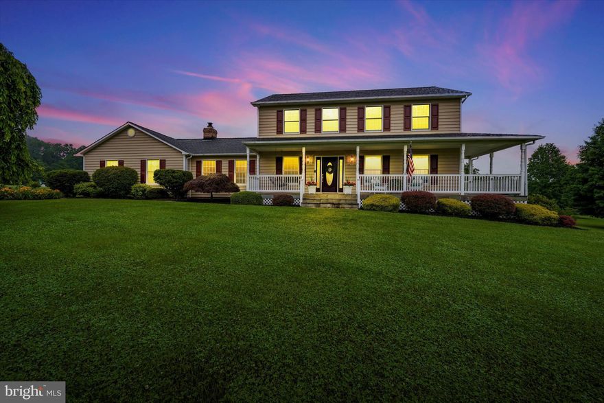 This Gorgeous Colonial Style home is perfectly set on 4 flat acres in beautiful Howard County.  A classic wrap around porch invites you into your dream home. The cathedral ceiling and exposed beam in the front room almost make you miss the beautiful masonry fireplace and hardwood floors.  With a recent remodel in excess of 60K you will surely enjoy the eat in kitchen complete with soft close cabinets, granite countertops, energy efficient appliances and a butlers bar.  Upstairs you will find a master bedroom, 2 remodeled bathrooms and 3 more bedrooms.  The basement is finished with a utility room and basement office.  However, You may find yourself spending more time outside - a magnificent 23x20 maintenance free deck has a paved walkway leading to your firepit or your gazebo! This gazebo is situated in a professionally landscaped yard but includes electric and cable if you want to watch tv or have family game night outside! Your pets can enjoy the evening outside worry free with 2+ acres of electric fence.  A  12x16 shed was recently added to the yard. The privacy and peace in this yard make it hard to pass up! Howard county has top rated schools and with only 3 miles to shopping and restaurants this could be your perfect location to raise a family.    Located close to 70 & 270 you will find yourself just 20 minutes from frederick or Columbia!   Don't miss your opportunity to tour this home!