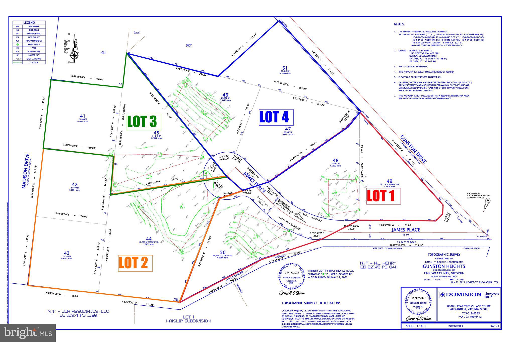 GUNSTON HEIGHTS - Land