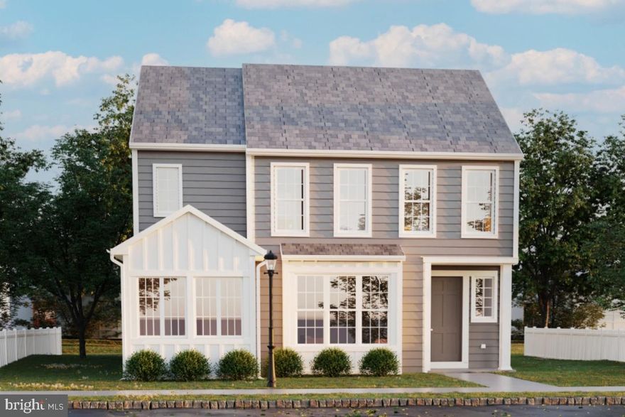 Welcome to the Marlow in Grange, a thoughtfully designed single-family home in the highly ranked Cumberland Valley School District. Offering 2,271 sq. ft. of stylish living space, this home blends open-concept design with smart functionality and will be ready spring 2026. Step inside and feel the sense of space with 9-foot ceilings, 8-foot doors, and a light-filled main level. The heart of the home is the gourmet kitchen, featuring a bold black island, almond-stained cabinetry, granite countertops, tile backsplash, and stainless-steel appliances. The adjacent dining area flows seamlessly into an expansive great room—nearly 650 sq. ft.—perfect for hosting holiday gatherings, game nights, or simply relaxing. A dedicated main-level work-from-home space provides peace and quiet, while the back-door boot room keeps everyday life organized with access to the 2-car garage and a large coat closet. Upstairs, discover four bedrooms and two full baths, including an inviting Owner’s Suite with backyard views, walk-in closet, and private en suite. A convenient second-floor laundry and gallery space complete the level. The unfinished basement offers endless possibilities—whether you dream of a home gym, media room, or extra living space. With its welcoming front porch, smart layout, and thoughtful details, the Marlow is designed for both connection and comfort. Grange features preserved spaces including a wildflower meadow, green areas shaded by century-old trees, walking trails, and gathering spots perfect for connecting with friends old and new.