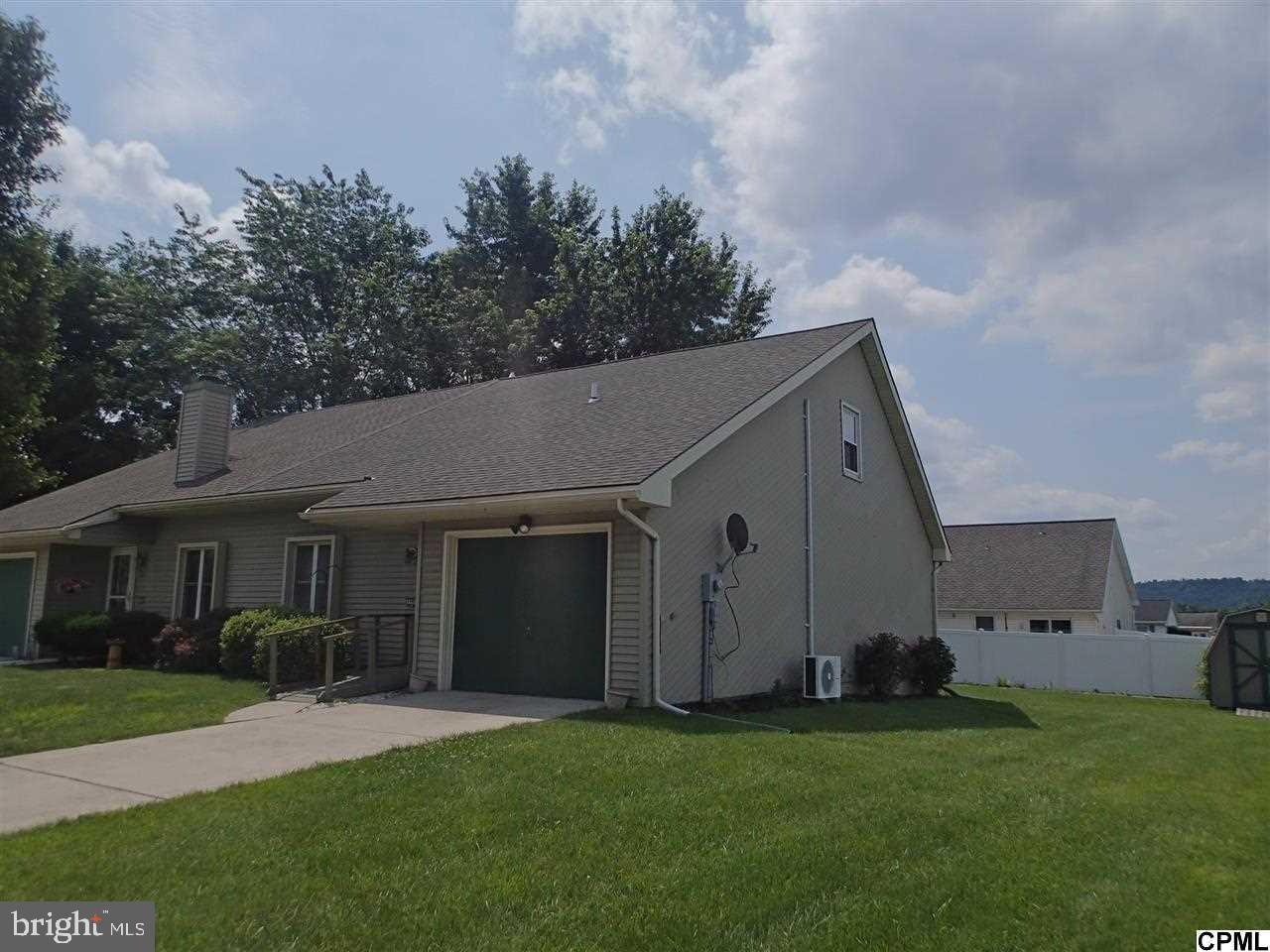Carefree living without home association hassles. Bright interior with plenty of natural light, large vaulted ceiling, skylights, two bedrooms on first floor and additional 3rd bedroom, bath and loft on upper level. Garage & storage shed, full basement, architectural roof install 2010. Only minutes from PSU Mdtn and the airport. Perfect for student rental or someone on the go and does not want to be anchored to responsibility.
