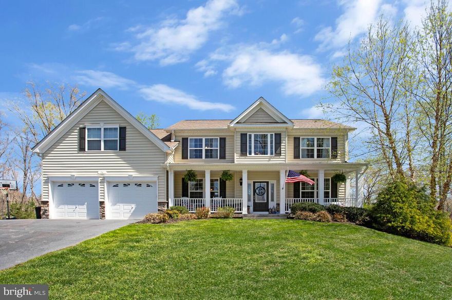 This beautiful home has been meticulously maintained. The location is excellent...close to the Hospital, other Medical Facilities, Restaurants, Shopping, Park and Ride, the Aquatic Center, Library and zoned for award winning Plum Point Middle School and Huntingtown High School. Almost 4,900 Sq. Ft. Finished, 4 Bedrooms, 3 Full Baths, 1 Half Bath, Breakfast Room, Dining Room, Study/Office, Family Room, Kitchen, Game Room and upper floor Laundry Room.  Other desirable features include exterior stone accents, two story Family Room, deluxe Master Bath with upgraded shower and Whirlpool tub, large walk-In closet, beautiful Oak staircase and fully finished Lower Level with pre-wired Theater Area. The Kitchen has upgraded Maple cabinets, Farm Sink, Granite Counter tops and more. (see the photos) Outside the kitchen is a beautiful 16x16 deck overlooking a lovely fenced yard backed by woods.  A unique feature of this property is that it borders on the American Chestnut Land Trust which offers over 26 miles of public hiking trails in Calvert County featuring forests, tidal marshes and scenic views of Parkers Creek and the Chesapeake Bay. This Sub-Division has not had a home for sale in quite awhile. Take advantage of this wonderful opportunity and make a showing appointment as soon as possible. You will not be be disappointed!