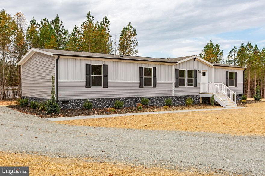 COMPLETED! Just minutes from the Town of Mineral! Check out this BRAND NEW 3 BED 2 BATH home on 1.61 Acres just minutes from Mineral and a short ride to Lake Anna.  Inside, there's 1791 square feet of living space with an open floor plan, two living rooms, and lots of great features like Shaw lino flooring, a coffee bar area, and a stylish décor wall. The kitchen is equipped with Duracraft cabinets, stainless steel appliances, pot and pan drawers, decorative range hood and utility room area off of the kitchen. The primary bathroom has a double vanity and a large tub/shower. Outside, you'll find a charming farmhouse-style exterior, extensive landscaping, a big rear deck and concrete walk. Firefly will be the internet provider in the near future!