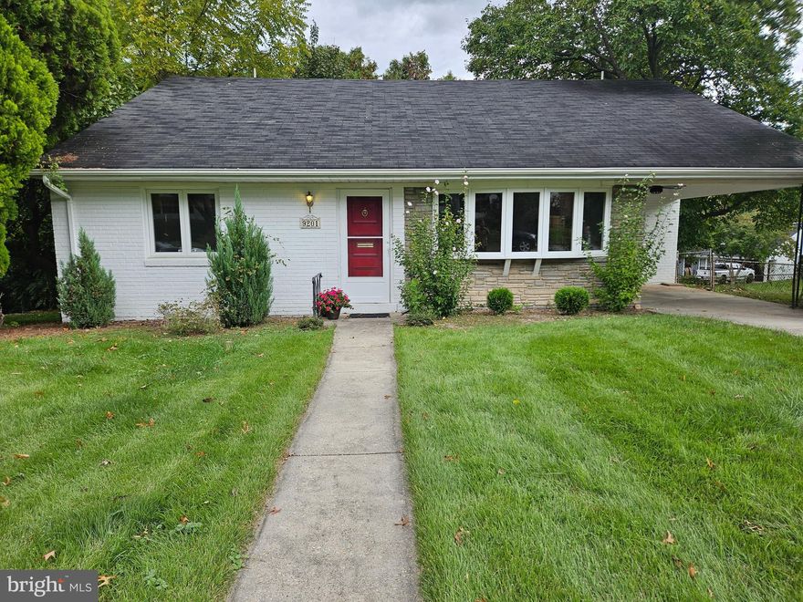 ** Mid-Century Modern, 3 levels on a large pretty corner lot (7354 sq ft) Open & Airy concept with tall cathedral ceilings and hardwood floors, Living Room with bayfront windows and Spanish styled railings leading to an open 2nd floor hallway. Separate Dining room adjacent to eat in Kitchen with stainless steel appliances, 3 well-proportioned bedrooms and 2 full baths on 2nd floor all bright & cheery... one with ensuite & large walk-in closet!! Walkout above ground lower-level Recreation Room with wood burning fireplace and full- sized windows, plus 4th bedroom includes able sized storage area with utilities & washer/dryer!
Super location 2 blocks from Rock Creek Park and playground 2 blocks to Stoneridge High School, nearby NIH Naval Hospital & Medical Center and metro/Subway!!! easy access to 495 & I-270 downtown Bethesda & Uptown Rockville