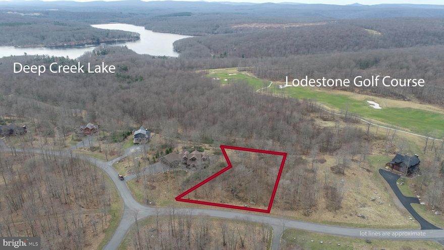 Golf course building lot near Deep Creek Lake & the Wisp Resort! One of the premier building lots in Lago Vista, right on the golf course. This lot has the ability to have stunning views in all directions! Public utility hookups, and a very peaceful & gorgeous neighborhood.