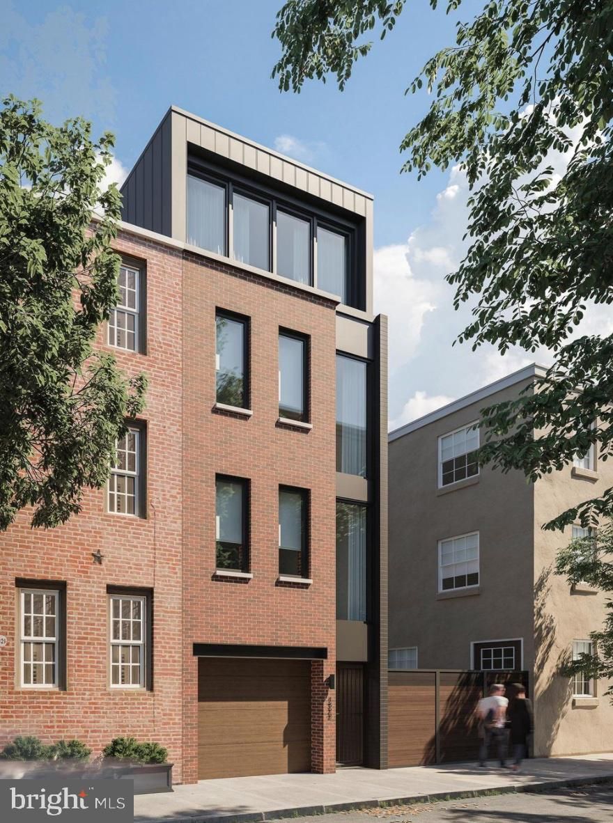 Welcome to 1322 Rodman Street! This new construction single family townhome built by Zatos Construction comes with 3 bedrooms, 2.5 bathrooms and 2,600 square feet of living space and is conveniently located in Washington Square West! Enjoy a one car parking garage, private outdoor patio, back deck off of the kitchen, and a spacious rooftop with Center City skyline views. Enter through the front door on the first floor that features access to the garage, a large den space for entertaining, powder room and a coat closet. Head up the stairs to the main living area with an open floor plan layout and a stunning chefs kitchen with breakfast bar seating. This kitchen will feature a stainless steel appliance package, tons of counter space, a pantry for extra storage and access to the back deck that has a spiral staircase leading down to the private patio. On to the next level of the house, you will find a laundry room, a full bath with shower tub and 2 spacious bedrooms with walk-in closets, perfect for either a bedroom, home office or workout area. The third level of the home is the primary ensuite with luxury finishes and access to your spacious new private rooftop deck! 1322 Rodman is in a walkers dream location, in close proximity to the Italian Market, South Street, Broad Street Lines, and tons of shops and restaurants! Schedule your walkthrough today!