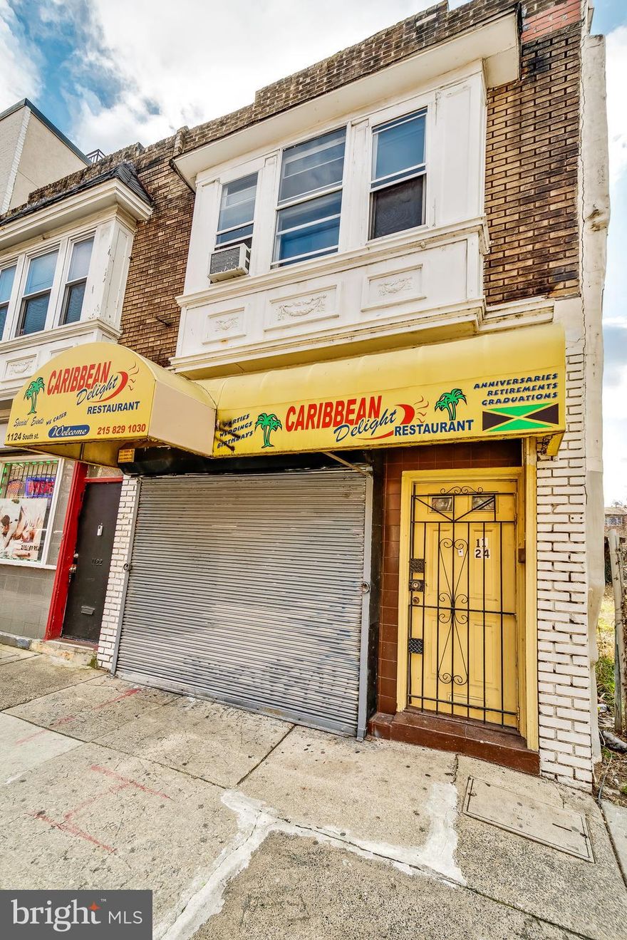 CMX2  Mixed Use Building is on South st. Perfect makeover with countless opportunities for investment. The building offers an open-concept first-floor retail area that was used as a Caribbean restaurant. It also has a bathroom and access to a roomy basement for storage. A 2-bedroom apartment is on the second story. Here, there are countless alternatives. Bring your creativity to bear to design an amazing space. The property is being sold "as is."