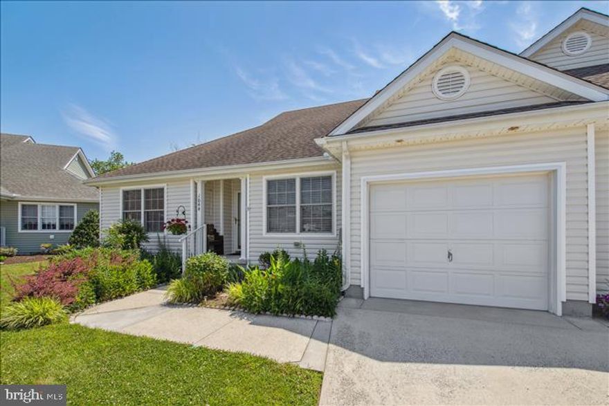 Come see this pristine, one owner unit in the much sought after development of Ellington.   As you step in from the open front porch you will see the eat in kitchen on the left.  All the appliances are in pristine condition as well as the beautiful maple cabinets.  This is a generous sized kitchen full of cabinets and room left over for a table and corner cabinet.  Leaving the kitchen, across the hall, is a bedroom with pocket doors on the hall side, a generous closet and another door to the back hall.  Going back out into the Dining/Living room you will notice the cathedral ceiling and just how large the room is.  There is a French door to the deck area and plenty of windows.  Down the back hall you will find the hall bath, laundry area behind bi-fold doors and the Primary bedroom and bath.  The Primary bedroom is large with a walk in closet.   Off of the Living area are the stairs, with wood hand rail, to the loft area which can be used as an office or bedroom as it has a closet.  The attic space is very large with the ability to finish off enough space for another bedroom.  Don't forget the back deck which has been recently redone with composite decking and has a newer remote controlled awning.  The garage has been fully finished and painted.  The heat pump and water heater have been recently replaced.  The owner was meticulous in how the home was cared for which is why it is being sold As-Is.