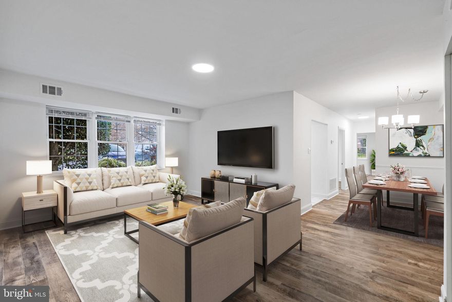 If you are looking for affordable, low maintenance living at its best, you must check out this gorgeously renovated 2 bed 2 bath condo in a quiet, well cared for community in desirable Ridley Township!  The first thing you will note is that Unit B1 is on the first floor of a 4-story lo-rise building, which means very few steps in and out of your unit. Next, upon entering, you will immediately notice the renovated, spacious, open living room and dining area . The entire condo features luxury vinyl plank flooring, fresh paint, custom blinds and new lighting. The kitchen has been beautifully updated with newer everything including white quartz counters, stylish herringbone tile backsplash, appliances and white cabinetry. Head down the hallway to a  renovated, full ceramic tile hall bath, a primary bedroom with en suite full bathroom and a huge walk-in closet; a second spacious bedroom is off the hallway! Enjoy the convenience of being within very close proximity to the laundry facilities and a locked, private storage space included in the sale (across from your small private hallway).  Woodstream Condominiums community offers carefree living, nicely manicured grounds and a convenient location and reasonable condo fees. Lastly, this community is located within the highly regarded Ridley School District!  This is a wonderful and rare opportunity - do not wait to schedule your appt today!