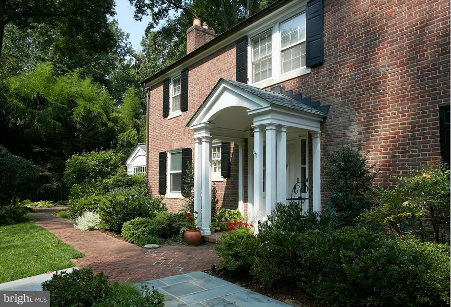 Magnificent private and tranquil home in W Whitman cluster, w/ home office/studio spaces. Manor home from the 1930s with 5BR 4BA and 3 FP, and main lvl BR. Roof 2010.  A/C 2015. Sitting above the hustle & bustle of Bethesda, this is a peaceful retreat with sylvan views all around. Super convenient location for access to major transportation routes. Own a piece of Bethesda history!