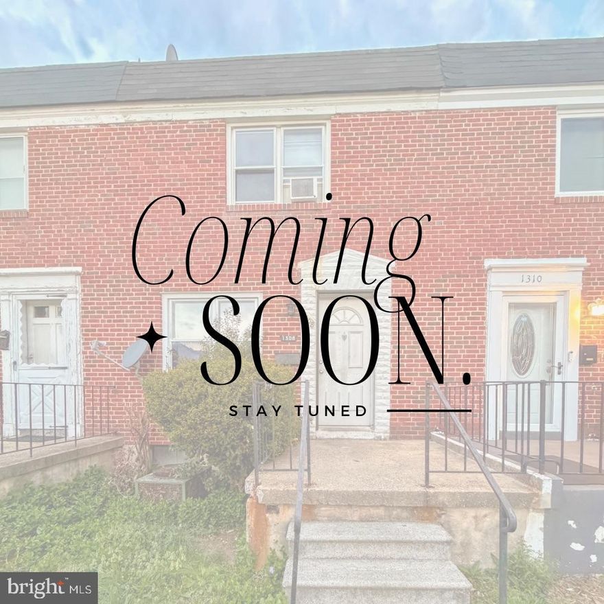 Opportunity awaits at 1308 Dalton Rd! This 3-story brick townhouse in the Hillendale neighborhood of Parkville offers strong potential for both homeowners and investors alike. Featuring a 2 bed, 1.5 bath layout, this property is perfect for a buyer looking to build instant equity or customize a home to their taste. With nearby renovated 2-bedroom homes selling around $195K, this property presents a compelling value-add opportunity. Whether you’re planning a light update for resale or creating a long-term rental, the upside is clear. Conveniently located in Baltimore County with easy access to shopping, dining, and major commuter routes. Property is being sold strictly as-is. Easy to show—schedule your tour today!