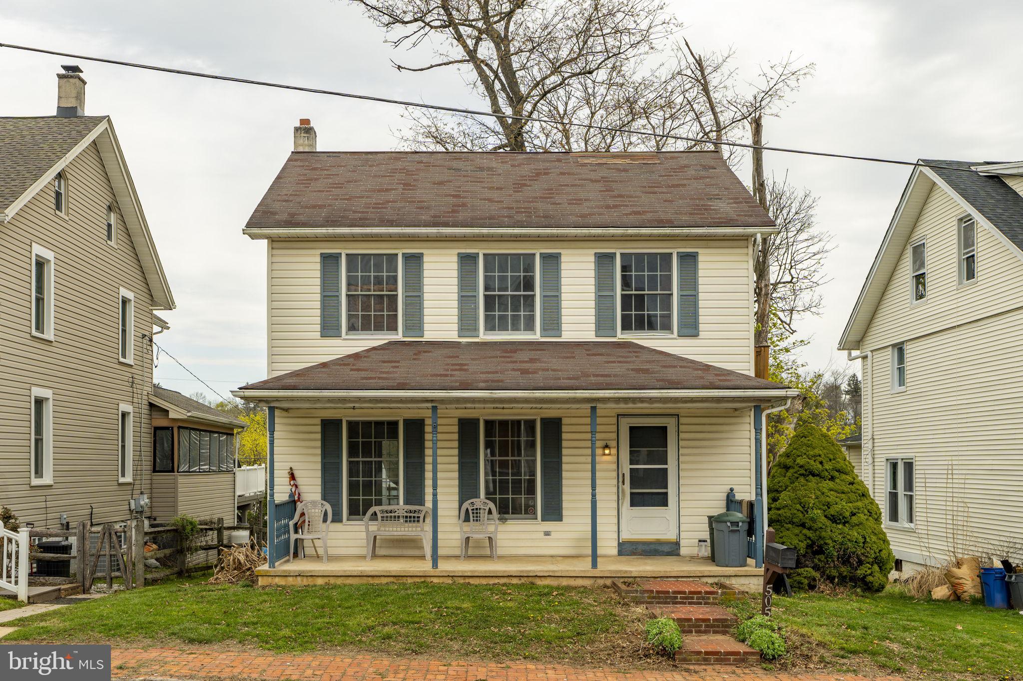 AUCTION DATE - Monday, June 2 at 5 pm. LISTED PRICE IS AN OPENING BID ONLY AND IS NOT INDICATIVE OF THE FINAL SALE PRICE. REAL ESTATE: 2 sty. frame/vinyl house w/1352 SF finished area, kitchen w/oak cabinets, pantry & appliances, living & family rms. w/door to large deck 40x10, 3 bdrms., 1½ baths, laundry, daylight bsmt.., oil forced air heat, central AC (needs repaired), low maintenance exterior w/covered soffit & fascia, insulated windows & covered front porch. Outbldg.: 1 sty. detached garage 26x24 w/roof replaced in 2024 all on level rural lot w/public water & sewer. NOTE: Owner is motivated to sell! Ideal for investment or residence. Ideally located 3 bdrm. house & detached garage. Convenient location, minutes to Atglen, Christiana, Gap & Coatesvilles. Easy access to Rts. 10, 30, 41 & 372. Terms 10% down, balance 60 days or before. Personal inspection by appointment or open house Sat., May 24 & 31 from 1 to 4 PM.