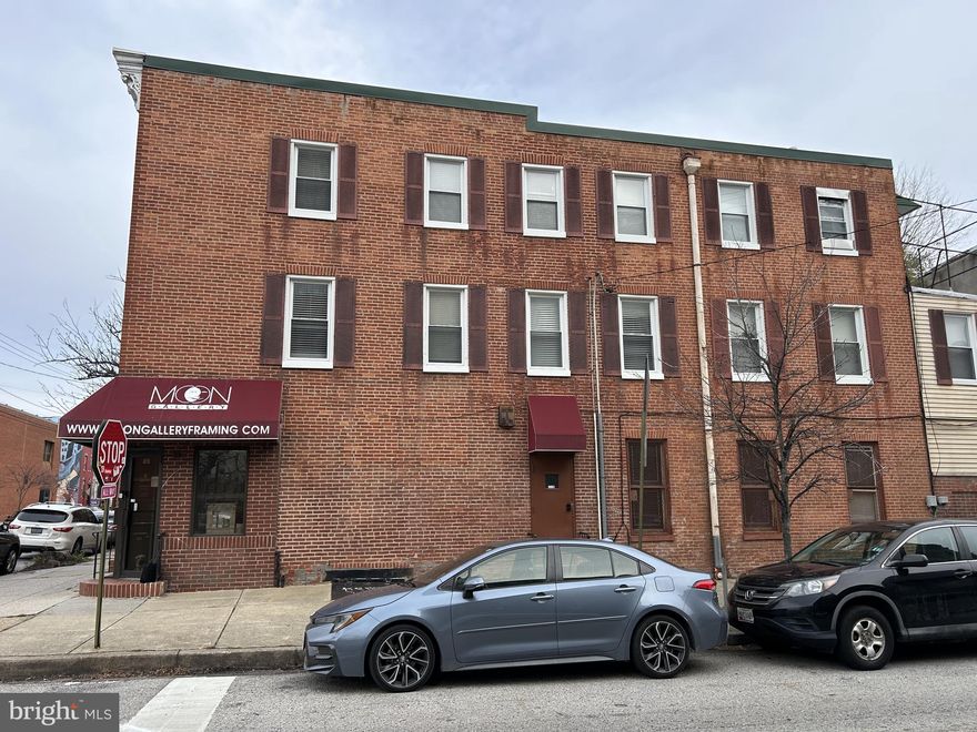 Huge corner end unit with  many possibilities. Formerly managed as a frame shop, but this property could be redesigned to a Grocery  Store and Day Care Center  with a full basement .
Currently,Seller resides on the 2nd and 3rd floor.
Seller needs to rent it back in 2-3month.
