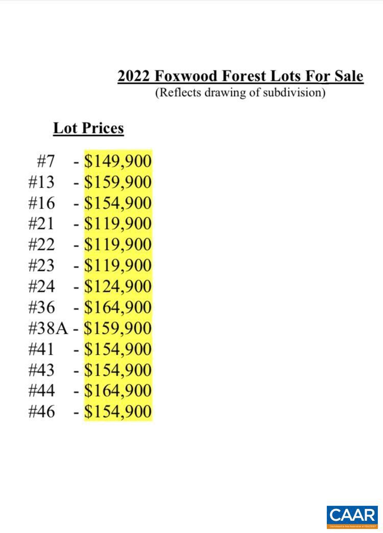 Lot 23 WOODTHRUSH LN 23
