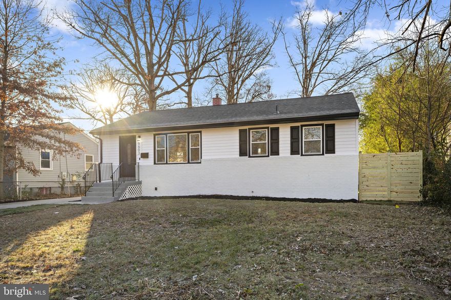 Discover this remodeled single-family home at 9603 Woodland Ave, nestled in the Sherman Park neighborhood of Lanham.. This beautifully updated property offers three comfortable bedrooms and a full bathroom upstairs, where natural light and thoughtful design meet modern convenience. The kitchen boasts brand-new warm-toned cabinets illuminated by recessed LED lighting, with a stylish island topped by pendant lights — perfect for casual meals or gathering as well as stainless steel appliances and a sink overlooking at the fenced in yard! 

Downstairs, the open basement expands your living options with two additional spacious rooms, a full bath complete with a bathtub, an electric fireplace, and a wet bar — ideal for entertaining, a guest suite, or a home office. Built-in speakers throughout the home add a touch of sophistication to everyday living. Outside, a new roof and siding give the home curb appeal and long-term durability, while a concrete driveway ensures ease of parking. 

Located in Lanham, you’ll enjoy quick access to major thoroughfares including Maryland Route 450 and Interstate 495, making commuting or travel around the region effortless. Whether you’re drawn by the open-concept basement, modern kitchen and bath upgrades, or the convenient location close to major roads and local amenities, this home blends comfort, style, and practicality.