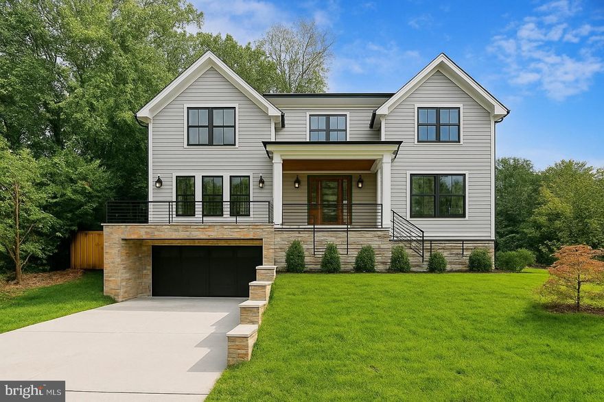 Welcome to 6513 Millwood Road, a spectacular new home by ERB Properties! This elegant stone-front residence offers over 5,500 square feet of beautifully finished living space across three levels, with 6 bedrooms and 6 full bathrooms. Thoughtfully designed with an open floor plan, wide-plank hardwood floors, custom finishes, and abundant natural light, this home is truly move-in ready.
The main level features a formal dining room, a spacious living room, and a stunning gourmet chef’s kitchen equipped with high-end stainless steel appliances, quartz countertops, an oversized island, soft-close cabinetry, and a walk-in pantry. A butler’s pantry with a beverage refrigerator provides additional convenience. The light-filled family room, complete with built-ins and a gas fireplace, opens to a flagstone-covered porch overlooking the expansive rear yard. A main-level bedroom or office and a full bathroom complete this level.
Upstairs, the luxurious primary suite is a true retreat with two walk-in closets and a spa-like bath offering two vanities, a makeup counter, soaking tub, and oversized glass-enclosed shower with dual showerheads. Three additional en-suite bedrooms, an open, sunny homework/study area, and a laundry room with a sink and cabinetry are also on the upper level.
The lower level is designed for both entertainment and functionality, boasting a spacious recreation room with a wet bar, an exercise room with rubber flooring and mirrored wall, a guest bedroom and full bath, a large mudroom with built-in cubbies and a bench, extra storage, and a private walk-up side entrance.
Located in the sought-after Kenwood Park subdivision, this home is part of the coveted Walt Whitman High School cluster.