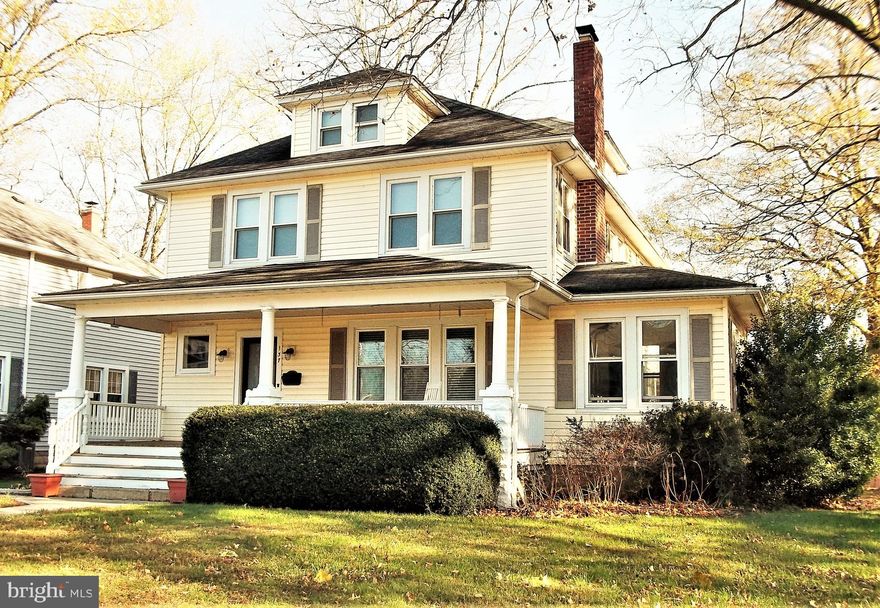They don't build them like this anymore!  Grand Beauty with the old fashion charm but  modern conveniences .  Covered Front Porch just made for summer evenings!  Over 2300 Sq. Ft. on 1st and 2nd floor, full basement (freshly painted), and full floored attic (with a little effort could easily be more living space).  Large foyer/entranceway, formal Living Room with wood burning, stone stacked FP & mantel, formal Dining Room with Built in cabinet,  Sun Room (Sitting Room) off LR.  Family Area off Eat in Kitchen. Powder Room, Mud Room and 9 ft Ceilings complete the main floor. Upstairs consists of a  center hallway, 3 bedrooms, full bathroom, laundry room, and stairs to the attic. Back yard is completely fenced. 2 car garage with covered patio at rear of property.  Plenty of room  for extra vehicles, boats, etc. Exceptional opportunity!