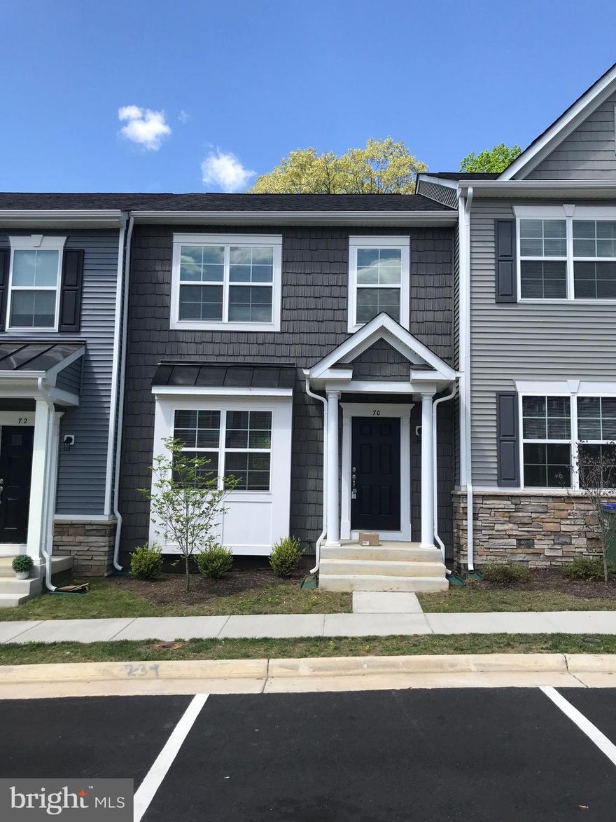 3 level townhome with 3 bedrooms, 2 full baths and 2 half baths. Gourmet kitchen with granite counters and stainless steel appliances.  Features include wood floors, stunning electric fireplace, finished basement and much more! Pets are considered case by case. Available May 11, 2022.  Convenient location close to Leeland Train Station & I-95.