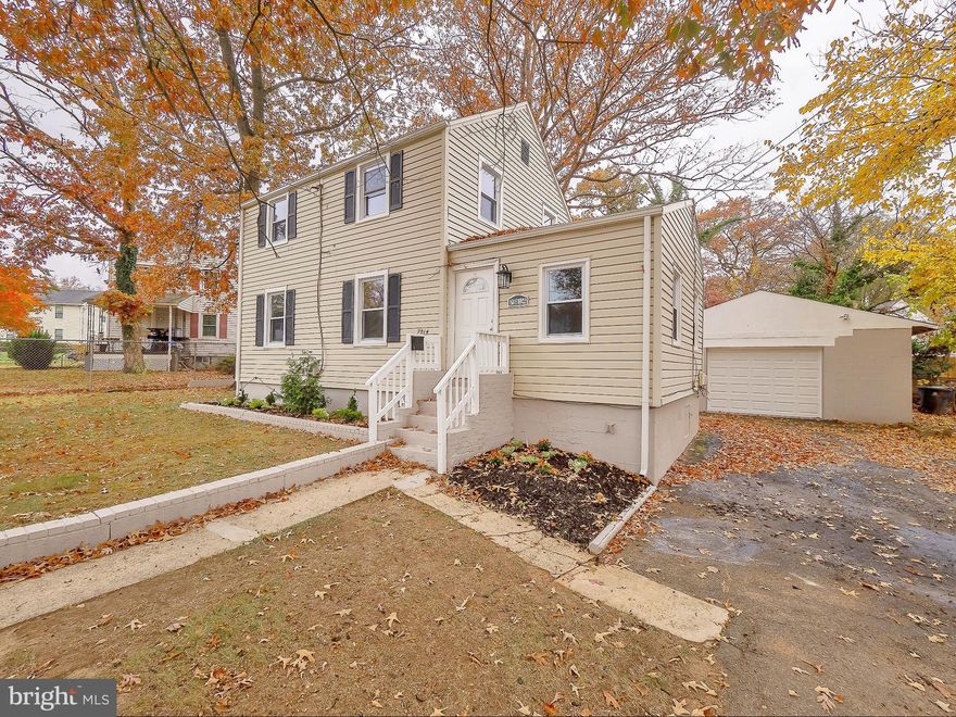 BRAND NEW RENOVATION - New Kitchen, New Baths, New HVAC, New Windows.  4 BR 2 Full baths. WOW - Another home from Award winning MP Designs - Completely renovated colonial in sought-after Hyattsville/Landover! The open-concept main level features new flooring throughout, light-filled and spacious living room - a dining area connected to the gourmet kitchen with quartz countertops, stylish backsplashes, and stainless-steel appliances and entry to the rear porch. Off the kitchen is an enclosed sunroom perfect for home office or library and a powder room. The upper level boasts three bedrooms and a stylish bath with designer tilework. The fully finished lower level has a spacious rec room and washer and dryer. This house is situated on a beautiful lot with cleared backyard and a drive way with detached garage for off street parking. Convenient to major commuter routes, public transportation,shopping and restaurants, and many parks. This home perfectly blends relaxed living with convenient urban life.  Welcome home -  Pictures say it all.  $750 discount and home warranty when closing with preferred title company -  Closing Day Settlements.