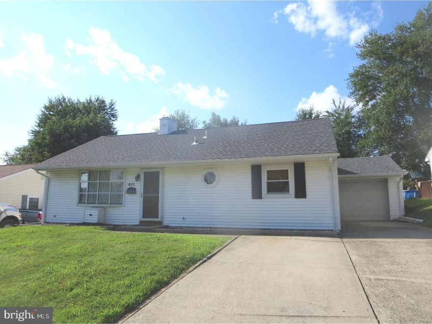 This is not a drive by!! Located in Pennsbury School District, this updated Falls Twp 3 BR 1.5 BTH ranch home appears average from the street, but boasts an extra large rear addition and oversized garage! Exterior has been updated with brand new 3D roof, newer seamless gutters, maintenance free vinyl siding with black accent shutters and replaced windows. Fenced-in rear yard with oversized cement patio, great for outdoor grilling and entertaining, oversized 3 car cement driveway and two prepped landscaping boxes, ready for your favorite bushes and flowers. Enter this updated home featuring living room with wall AC, laminate flooring, shadow box accented walls w/ crown molding, eat-in kitchen has been redesigned and features lots of oak cabinets, subway tile backsplash with glass inlay, recessed lights and hardwood flooring (to be refinished) garbage disposal, stainless appliances including gas range, built-in microwave and dishwasher and side by side refrigerator with ice and water in door.  Step down into the adjacent oversized dining room with new laminate flooring, chandelier, lots of windows for natural light, shadow box accented walls and crown molding. Large recreation room off of dining room with wall AC, vaulted ceiling and operating sky light, laminate flooring and tongue and groove wood accent wall, ceiling fan, sliding door off of dining/den area leading to rear patio and interior door leading to garage. Two bedrooms with laminate flooring and ceiling fans, third bedroom with french doors leading to den may also be used as office and has new laminate floors and ceiling fan.  Updated hall bathroom with tub with ceramic tile, custom vanity and crown molding. Additional hall half bath with ceramic tile and crown molding. Extras include heating system that has been converted to hot water baseboard and replaced Weil Mclain gas hot water heater, replaced Rheam domestic gas hot water heater, 200 AMP electrical circuit breaker box, laundry closet with full size stackable washer/dryer and pull down attic stairs in bedroom for extra storage, oversized 1.5 car garage w/ replaced garage door and electric door opener & door to rear yard.  This home is close to shopping, Oxford Valley Elementary School, Lake Caroline and Oxford Valley Park. Low taxes make for an affordable mortgage payment, FHA/VA financing qualified. Available for quick settlement. Pull up the moving truck before its gone!