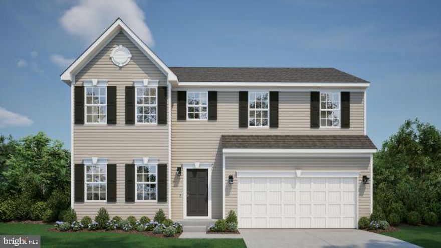 Beautiful 4-bedroom, 2.5-bath Dallas floor plan featuring a versatile flex room and an inviting open-concept layout perfect for modern living. The upgraded kitchen offers quartz countertops, stainless steel appliances, and a spacious island ideal for meal prep and entertaining. A large unfinished basement with a walk-up to the rear yard.