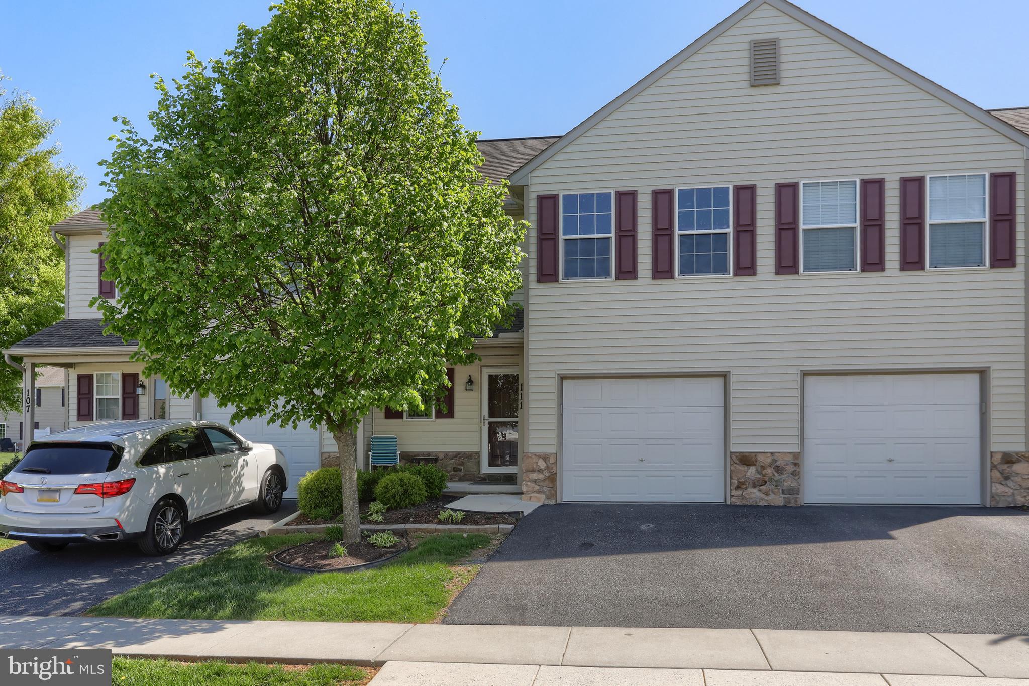 You will not want to miss this 2 story, 3 bedroom, 2.5 bath condo in the very desirable community of The Village at Springbrook Farms located in the Palmyra School District. Spacious open concept, beautiful LVP flooring, large living room, beautiful kitchen with abundant cabinetry, full dining room opens to a private patio overlooking the common area. Ease of living with exterior maintenance, lawn care, snow removal and trash provided! Enjoy the walking/bike path that surrounds the development. Close to all major highways, restaurants, shopping, schools, activities and 12 minutes from the Hershey Medical Center. This home is in excellent condition and ready to move into! Call for a private showing today!