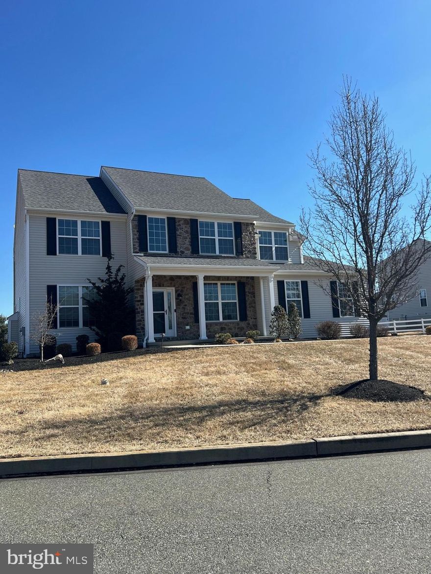 Welcome to this beautiful Rotelle home in the quiet community of The Reserve at Bally Springs, where a grand two-story foyer greets you. To the right, a formal dining room easily accommodates guests, while French doors lead to the formal living room on the left. Further down the hall, the open-concept family room awaits, featuring a cozy gas fireplace and a bright eat-in kitchen. The kitchen is a chef's dream, equipped with a five-burner gas range, double ovens,large center island and plenty of counter space for meal preparation. Step through the sliding glass doors off the kitchen to a fabulous patio and a fully fenced backyard, ideal for outdoor gatherings. A half bath and a dedicated laundry room are conveniently located on this level. Upstairs, you’ll find four spacious bedrooms and two full bathrooms. The luxurious master suite includes a walk-in closet and a spa-like bathroom with a walk-in shower and soaking tub. The remaining three bedrooms are generously sized and share a hall bathroom with a double vanity and a linen closet. The finished basement offers incredible flexibility, complete with a comfortable den, a full bathroom, and a bonus room that’s perfect for a home office. The property also features a Generac whole house generator ensuring your peace of mind. To top it all off, this home is located near a community park offering tennis and basketball courts, as well as a playground. It’s the perfect blend of comfort, style, and convenience!