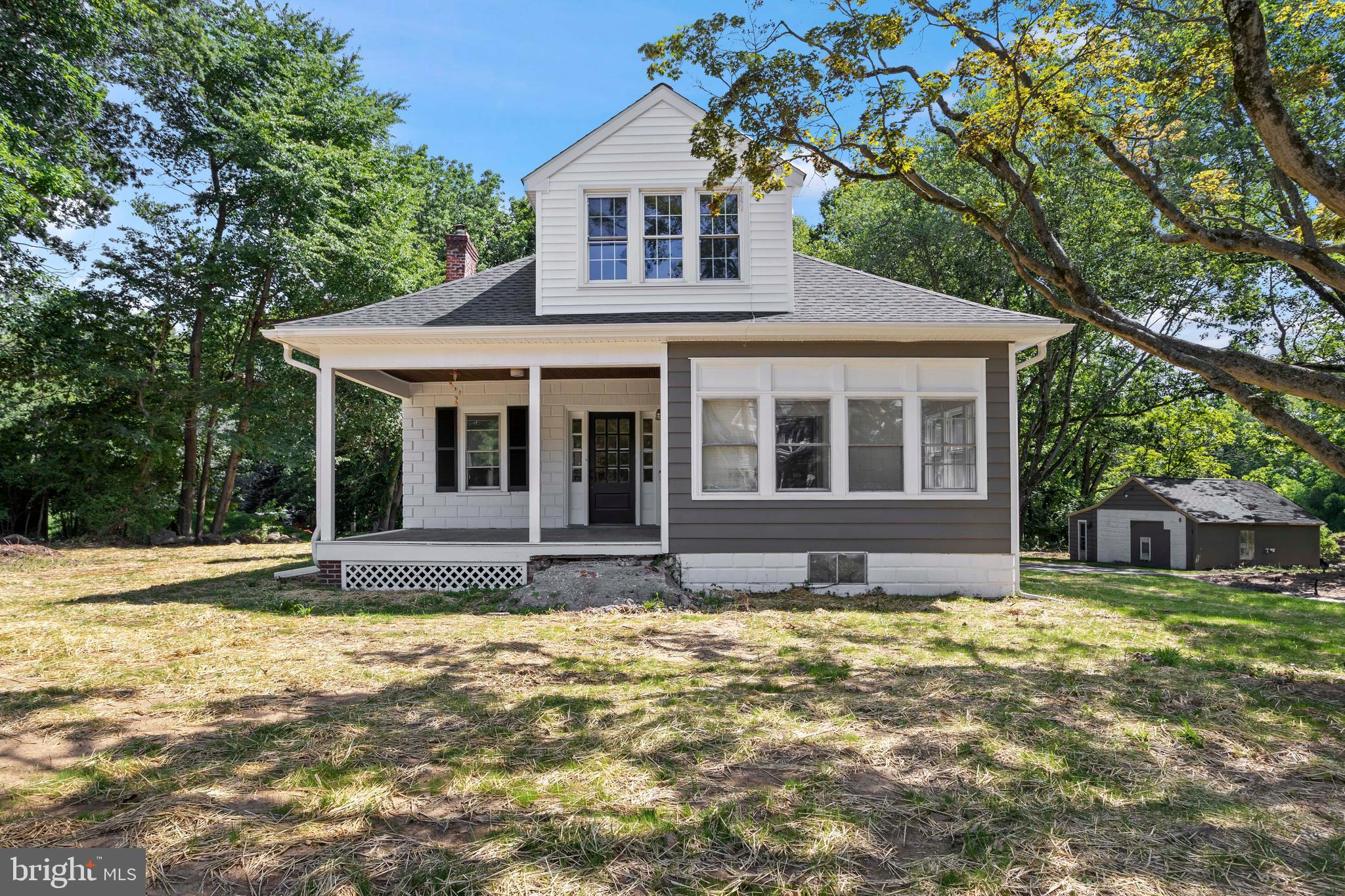 This recently updated home in the heart of Garnet Valley features a contemporary new look and a wooded back yard to explore. Two large bedrooms (one with a sitting area/office) and a new full bath plus laundry on the first floor, along with living and dining rooms and a kitchen with eat-in space maximize the uses of the first floor. Three bedrooms, a common area and full bath upstairs offer privacy for all. A detached garage is perfect for parking or projects. Kirk Road is close to schools, Delaware shopping, and a quick trip to the Philadelphia airport.