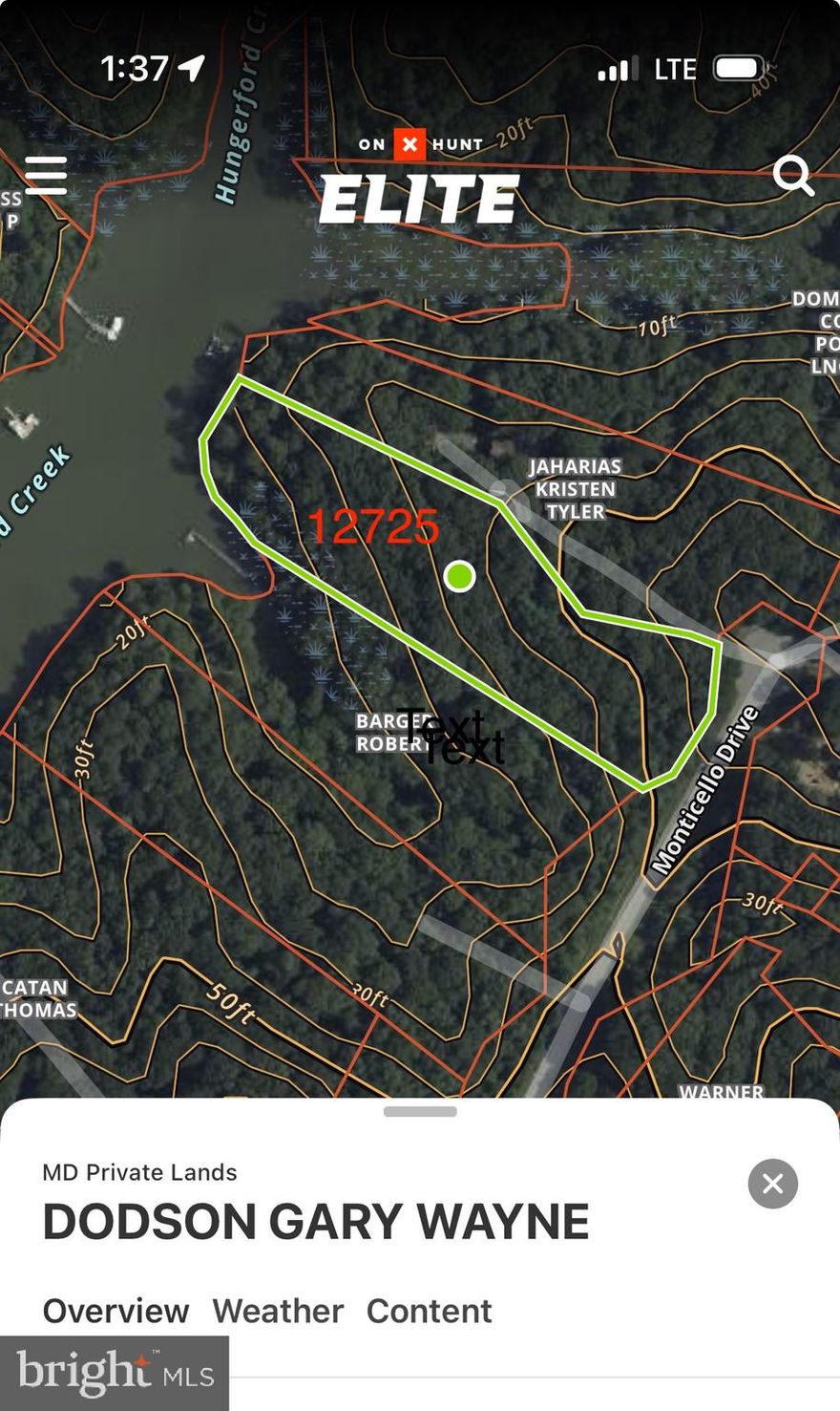 This property is being sold "as is" . The owner has not perced the property. There are no boundaries markers on the property. Buyer is responsible for any feasibility studies. Waterfront on the Hungerford Creek with quick access to the lower Patuxent then the Chesapeake Bay. No HOA's