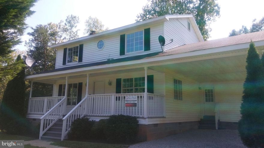 New Gravel on this long private drive to you freshly renovated home just outside of Culpeper.  BIG Rocking Chair Front Porch.  New Paint, new flooring, new hvac, new counter tops, new bathrooms, new hot water heater, new well pump..WOW!