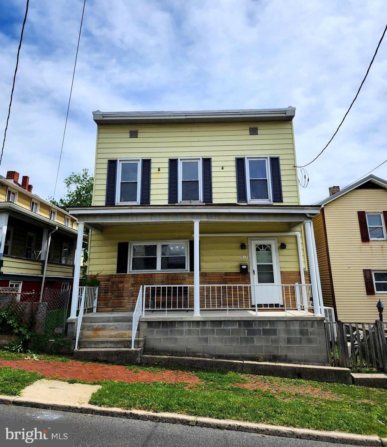 Discover The Historic Charm in Cumberland! Step into this two-story home nestled in the picturesque Mountain Side area of Maryland. 3 Bedrooms and 2 full bathrooms, one on each floor, front and rear porches, fenced in yard, detacthed garage,in a location that's just a short walk from the vibrant town center. Why rent when you can own? Ready for your dreams as a primary, second or investment home. Sold as is.