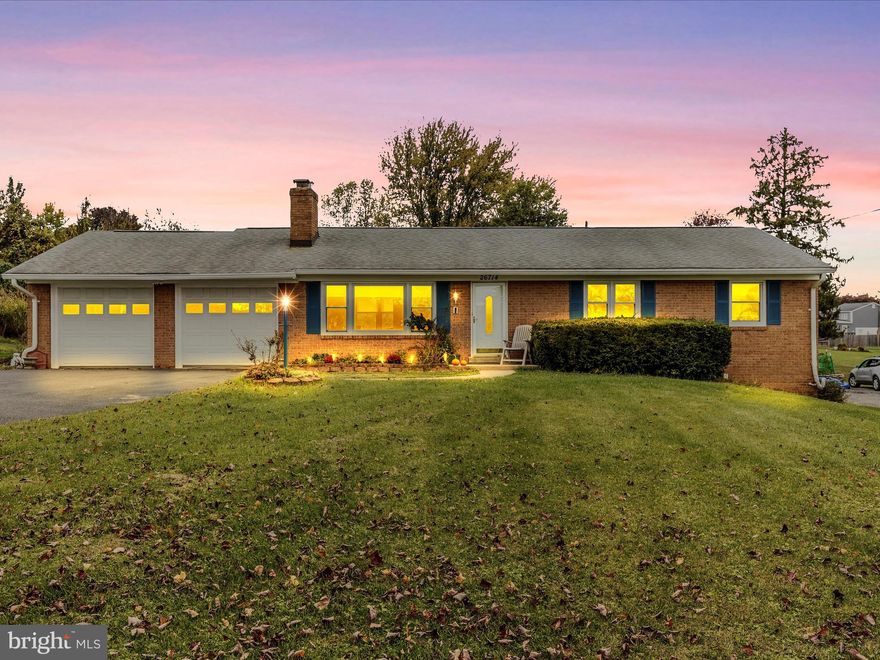 Your home in the country—with the conveniences of town just minutes away! This classic brick rambler blends timeless character with modern comfort and thoughtful upgrades throughout; all set on a spacious lot with only one adjoining neighbor. Designed for both comfort and self-sufficiency, meticulously maintained and improved by its current owners.
Inside, you’ll find a beautifully remodeled kitchen featuring granite countertops, stainless steel appliances, and ample cabinetry—perfect for everyday living and entertaining. The warm and inviting living room includes a cozy fireplace, while the finished basement offers additional living space complete with its own fireplace, ideal for a recreation room or guest retreat.
Major updates include an all-new computerized water treatment system with reverse osmosis for drinking water, a new well pump, updated fixtures refinished hardwood floors, and fresh interior paint throughout. Energy-efficient Thomson Creek windows, home security cameras and lighting, and 5G WiFi add modern convenience and peace of mind. The efficient three-zone oil heating system with a new 225-gallon tank ensures year-round comfort.
Additional highlights include generous storage, an office with built-in bookshelves, and an extra refrigerator.
Outdoors,  a granite-paved patio, privacy fencing, and five raised organic garden beds. Enjoy homegrown produce from two fig trees, blueberry bushes, and a rhubarb patch. The detached garage and workshop feature a 1,000-gallon water tank plus an additional 250-gallon tank, with plenty of parking and a turn-around area.
Located just minutes from Patapsco Headwaters Park and scenic trails for biking, hiking, and dog walks, this home offers a peaceful setting surrounded by abundant wildlife—over 45 bird species frequent the property, including seasonal nesting visitors.
Experience the perfect balance of rural serenity, modern convenience, and sustainable living—your ideal country retreat awaits!