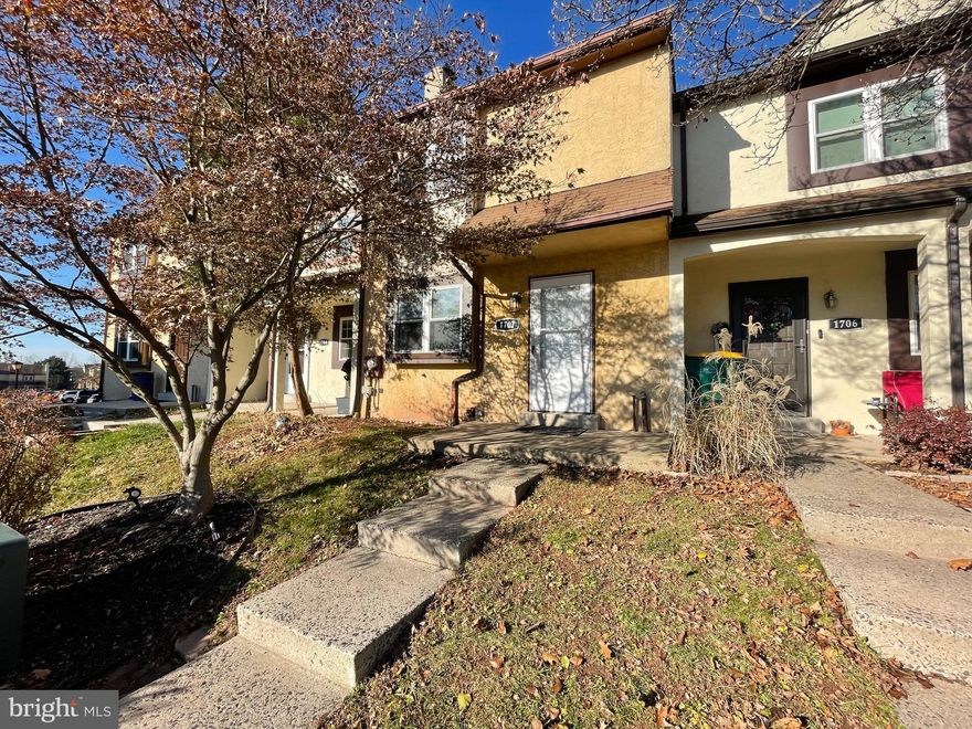 Welcome to Walnut Ridge Estates.  This is a well-maintained townhouse, with a brick fireplace.  As you walk through the freshly painted main floor, you will find the kitchen which includes wood cabinetry and a pantry.  Off the kitchen is a newly installed trex deck.  There is a powder room on the main floor and a full bath upstairs.  The second floor provides 3 nicely sized bedrooms and ample closet space.  there is a partially finished basement.  Located close to the Premium Outlets, and major highways, including route 422, and route 100.