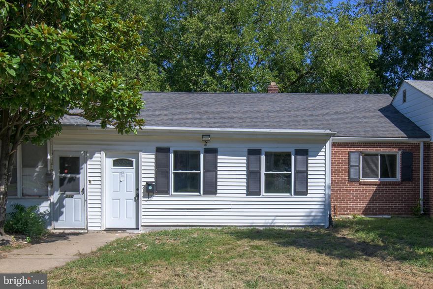 Back on the market due to buyer financing. Looking for no steps? Visit this beautifully renovated ranch home in a conveniently situated community of New Castle. This home was recently updated with new laminate wood floors throughout. Fresh, neutral paint. Cozy enclosed front porch. The spacious kitchen boasts new cabinets, countertops, and backsplash. Complete with new appliances. Renovated bathroom. Rear yard has plenty of space for a shed for added space. Close to shopping, restaurants, Rose Hill Community Center and I95 access.  Add this beauty to your next home tour!