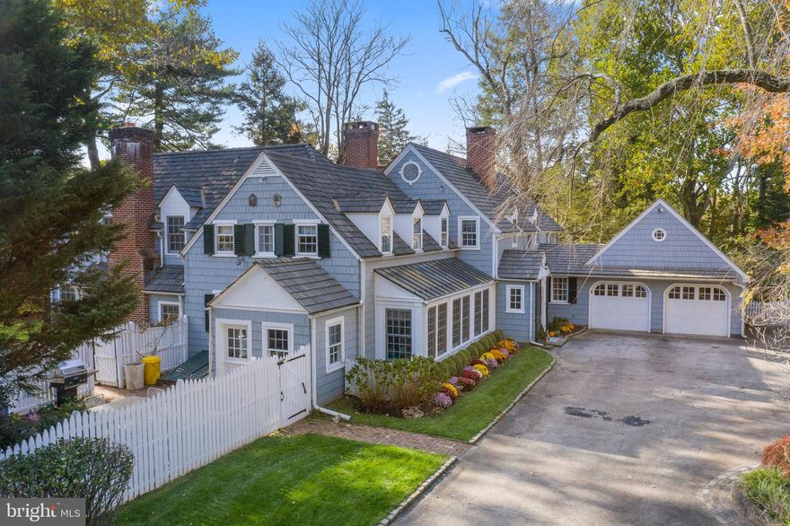 Well-loved Nantucket style home in quiet, sought-after neighborhood! This treasured home has been beautifully taken care of and expanded (renovations/additions by esteemed EB Mahoney Builders) over the last 30 plus years and seamlessly  blends old world charm with modern home amenities. In this new work-from-home environment, experience the comfort of your private home office with abundant natural light and views of the backyard.  Situated on a level, beautifully landscaped lot accented with flagstone and brick patios, impressive mature trees and plantings; a beautiful Gunite in-ground pool,  as well as a nature trail.  604 Woodleave Road is located in one of the most desirable neighborhoods on the Main Line. Just minutes away are all of the conveniences a Buyer seeks in the nearby towns of Bryn Mawr, Haverford, Wayne, Villanova and the village of Gladwyne.  Public transportation including trains to Center City Philadelphia and NYC are within minutes as are parks and schools and access to major highways.