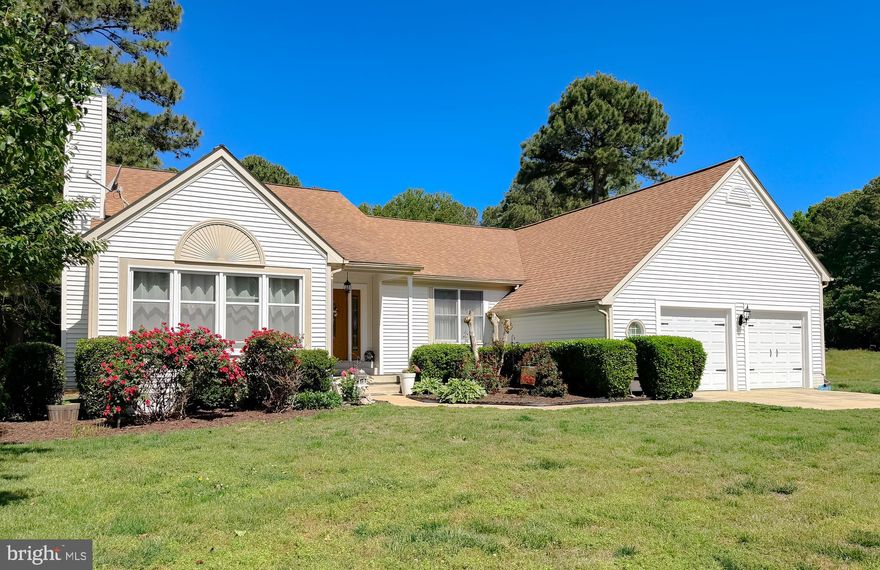 Built as a model for the neighborhood, this 3-bedroom, 2-bath Rambler will have you checking off your search boxes! Located on a quiet-cul-de-sac street in desirable Breton Bay, this lovely home includes more than 3,000 sq ft of living space and plenty of storage, too. Attractive landscaping greets you on your way to the welcoming front porch. A custom-glass front door leads into a spacious foyer, and main floor that features solid Oak hardwood flooring. New windows flood the the roomy formal living room with natural light, and the space centers on the warm hearth & wood-burning fireplace. Serve guests in the formal dining room, or head to the open kitchen/family room for more informal gatherings. Soft-close-Oak cabinets and drawers, Granite counters, wine rack, pull-out shelves, an island w/ breakfast bar, and NEW refrigerator make this kitchen any cook's delight! When the temp is right, head out the back door and enjoy meals on the screened porch. The flat yard backs up to trees, and is perfect for fun & games with plenty of room to play! Let Fido play, too, as the property is surrounded by an invisible fence. Three spacious bedrooms on the main floor make one-level living easy. The Primary suite includes double walk-in closets, and an updated bath with warm Cork flooring, soaking tub and tiled shower. An updated hall bath w/ tiled tub & shower, and convenient laundry/mud room complete the main floor. Head down to the lower level, and envision how you will use the large rec room! Natural light from two large windows shines on a space that can fit game tables, big screen TVS w/ seating, fitness equipment, or all three! An additional bonus room makes for a quiet retreat, a great home office, or gamer/media room. Unfinished space allows for all your storage needs.  A 2-car garage keeps the cars clean, and a backyard shed helps keep it tidy. There are generator & RV hookups, and for added peace-of-mind, the HVAC system & water heater are 5-years young! The Breton Bay community features a waterfront park with beach, fishing/crabbing dock, picnic areas and playground. A public 18-hole golf course w/clubhouse offers memberships that include tennis and pool. Great amenities, Leonardtown schools, near shopping, restaurants, and main commuter routes... this home is one that you will not want to miss. Request a showing today!