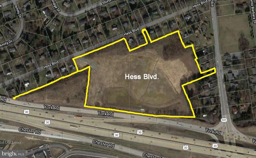 Manheim Township residential development opportunity.  15+ acres of R-2 land with access from Hess Blvd. Various sketch plans available from 54-61 residential lots, church building, etc.   Near Belmont Shopping Center.