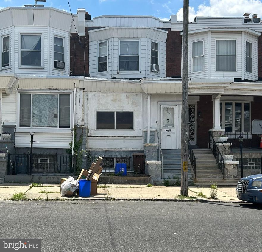 West Philadelphia Duplex, there is a one bedroom unit on the first floor and a two bedroom unit on the second floor.  Separate utilities.  This property is being sold in it "AS IS" condition.