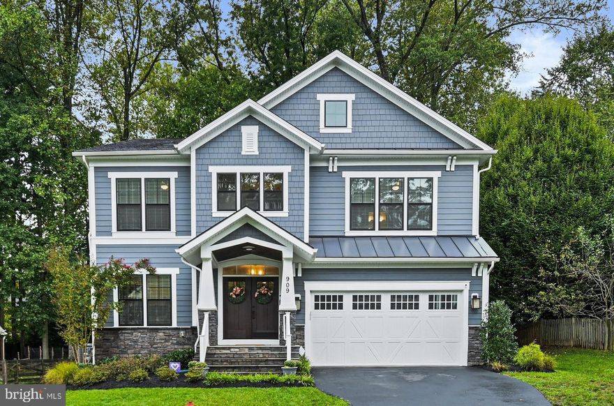 Welcome to your dream home, a stunning luxury Craftsman home built in 2021, offering over 6,000 sq. ft. of beautiful living space.   Large welcoming foyer with a private office in the front making it an ideal work from home space.   Custom interior trim throughout and stunning wide plank hardwood floors on the main level, stairways and upper level landing.   A gourmet kitchen boasts  quartz countertops, custom cabinetry and a large eat-in island, with top-of-the-line appliances - Dacor refrigerator/freezer and Electrolox Icon six-burner gas range,  wall oven/microwave and dishwasher.   A large walk-in pantry is right off of the kitchen.  The custom first floor layout is an entertainer's dream with a spacious family room featuring tray ceilings and recessed lighting and a striking stone gas fireplace that opens to a large dining room with a large bay window and wainscoting.    Two large closets and mudroom are conveniently located off of the garage.   The two car garage has plenty of storage and an EV outlet.

The upper level boasts a spacious primary en-suite with luxurious amenities including an expansive custom tile shower with two separate shower heads, a large soaking tub, two sink vanities and two large walk-in closets.  Three additional generously sized bedrooms with each of them having their own private bathroom.  The upper level also has a wonderful open bonus space perfect for an extra hangout area.   Convenient upper level laundry room with plenty of storage.   

The lower level is a true entertainer’s haven, featuring a vast family room with walkout access, a movie room wired for a nine-speaker system, and a private fifth bedroom with a full bathroom that is perfect for guests or a mother-in-law suite.  ** A bonus room  is ready to be finished for a 6th bedroom!**   There is also a separate large storage room.   Additional highlights to this home include smart home features, a speaker system on the first floor and lower level and custom window treatments installed in 2024.    A large private flat backyard that backs to trees that is perfect for hanging out by a fire pit with friends, playing sports or gardening.   This home is in a fantastic location in Vienna Woods!   Minutes from all of Vienna's wonderful shops and restaurants, the Vienna Community Center and around the corner from the Vienna Woods Swim and Tennis Club.   Enjoy Vienna living and all of its fun activities include Octoberfest, the Halloween Parade,  Viva Vienna, Chillin on Church and concerts on the green!   A great location for commuting into DC --- it is approximately a mile from the Vienna Metro and 66!