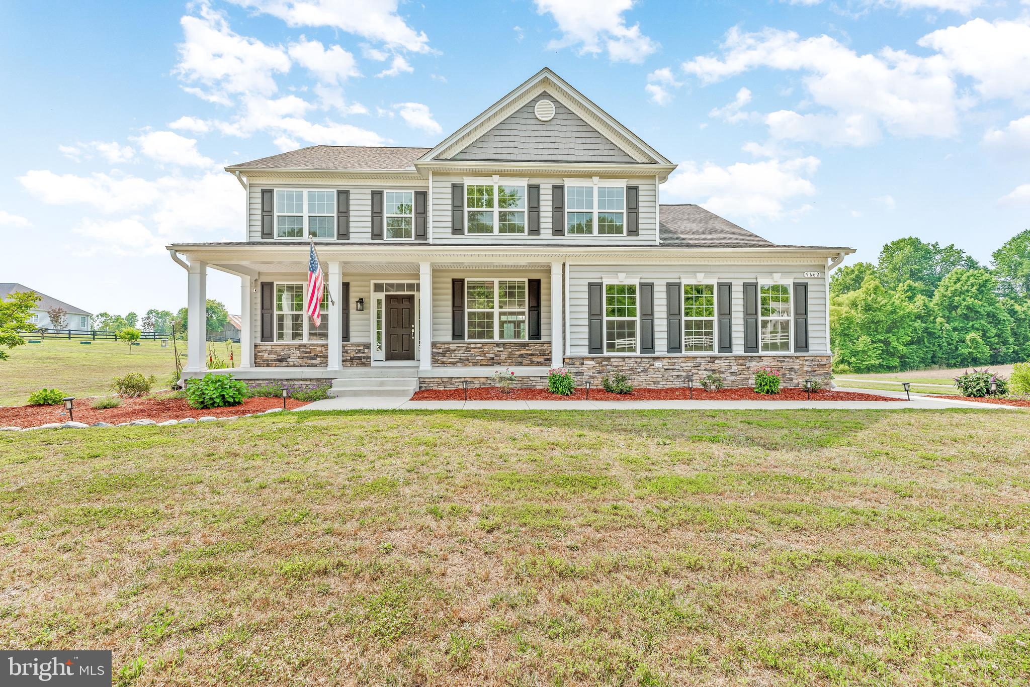 Stunning Colonial Features 5 Bedrooms, 3.5 Bath, Gourmet Kitchen, Office, Spacious Family/Great Room, Two Story Foyer, Open Floorplan, Hardwood Floors, Fully Finished Basement with wet bar and work out area all on over an acre lot in sought after Northern Calvert available for rent.