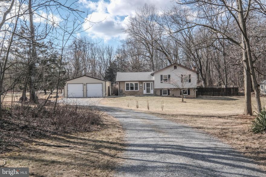Open House for 3/15 cancelled. Under. ContractLooking for the perfect home with space, charm, and flexibility? This adorable 4 level ranch sits on 3 beautifully mature acres in the desirable Shiloh community! With 3 bedrooms and 2.5 baths, this home has plenty of space for family, guests, or even a home office.
Step inside to find ceramic tile floors throughout and a remodeled kitchen with a stylish tray ceiling and table space for 4-6—perfect  space for dinners and entertaining. The lower-level family room offers a cozy space for relaxing, and the brick hearth is ready for a future wood stove. Need extra storage? The unfinished basement, fenced backyard, and storage shed provide plenty of options. Approx 8th of the acreage is fenced Updates include within 4-5 years are kitchen remodel, some flooring, detached garage added, new well pressure tank, fence (fence has 4 gates for access around property) Thompson Propane for propane for stove and home also has a generator transfer station hookup, insulation blown in walls, Quarterly termite inspections and contract with Professional Termite, chimney was cleaned prior to their move in in 2019, but chimney and Woodstove never used  (sellers chose not to use wood heat), roof replaced in 2018. Woodstove in basement conveys with home sale.   Distribution Box replaced 2017. Septic Pumped 2/2025.  Seller uses Xfinity High Speed Intenet. Sellers are purchasing another home, contract for this home to be coinciding settlements on or about April 14th.
Sitting on a corner lot with covenants  and restrictions, this home offers flexibility whether you're looking for a starter home or retirement retreat!  The large Commercial size detached garage is oversized for storage or workshop.  Don't wait—this one won’t last long! Call today to schedule your private tour! Horses Allowed, no chickens! Close to Schools, Commuter Routes 340 and 9, Hospital, P&G, MARC Train, C&O Canal, Civil War Battlefields.