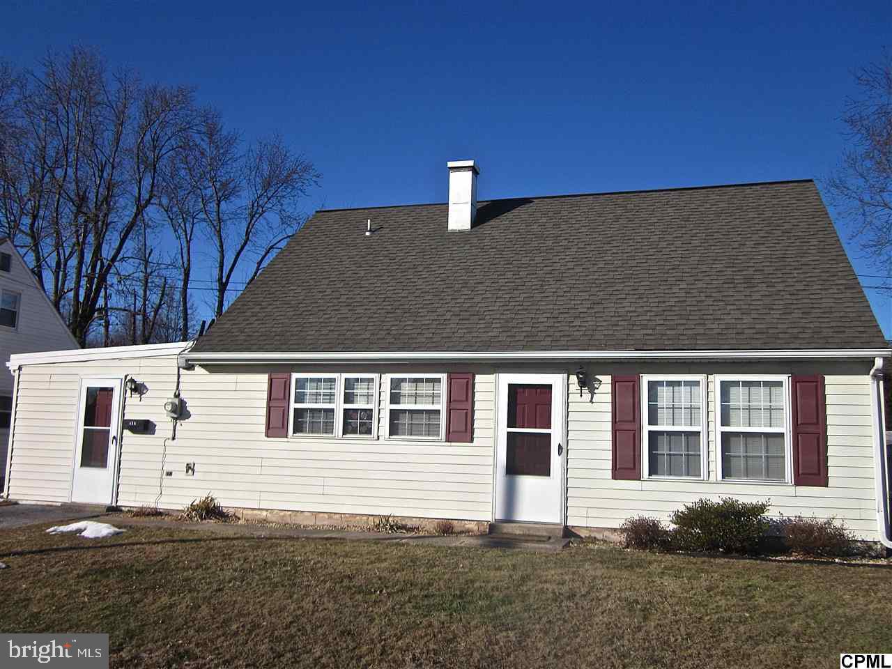 ADORABLE AND CHARMING!! Perfect for a starter home or downsizing. This cape cod home has 4 bedrooms but if you are looking for one floor living with extra space this is it! Master bdrm, laundry room, den/office & full bath all located on main level. 2 more bdrms on 2nd flr. Laundry leads out to a level backyard with large patio for your outdoor enjoyment. All appliances included to complete this picture! A must add to your list!