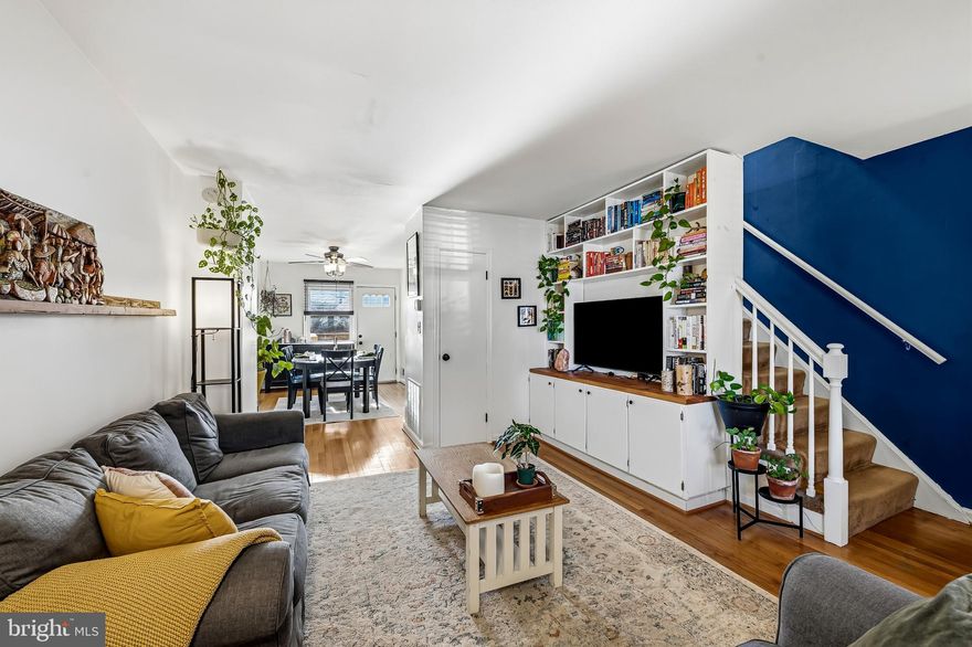 Welcome to 2079 Rockrose Ave, a lovingly maintained and thoughtfully updated Woodberry home that blends classic charm with modern conveniences. Step inside from the adorable front yard and porch into a bright, welcoming living room featuring hardwood floors and beautiful built-ins. The main level flows seamlessly into a spacious dining area and an updated kitchen with granite countertops and stainless steel appliances. Just off the kitchen, enjoy a large, recently redone deck, perfect for entertaining or everyday relaxation.

Upstairs, you’ll find three generously sized bedrooms, a full bath, and a convenient linen closet. A skylight fills the upper level with natural light, adding to the home’s warm and airy feel.

The finished basement offers flexible additional living space, ideal for a family room, home office, or gym, and includes a half bath, a cozy electric fireplace, and thoughtfully designed built-ins installed by a professional organizer to maximize storage and functionality. An unfinished portion of the basement has a large laundry area and provides ample additional storage.

Out back, the home truly shines with a patio area, a parking pad for TWO cars, AND a garage. Recent updates include the rear deck (2021), roof coating (2025), garage roof sheathing repair and new roof (2020), refrigerator (2023), and HVAC system (2016).

Enjoy the charm, updates, and unbeatable location this Woodberry home provides, with easy access to everything Baltimore has to offer, including proximity for light rail commuters. Some owner highlights that they have loved about this home include the nearby trails, the sunrise views, and a playground just down the street.