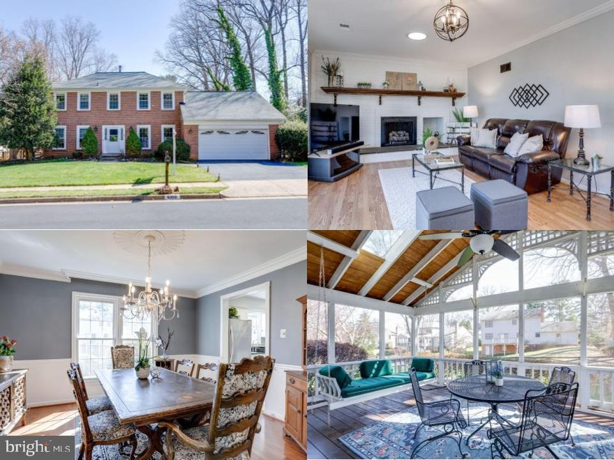Welcome to this stunning brick-front colonial home in the sought-after Ponds community in Burke Centre Conservancy! This 4-bedroom, 2.5-bath beauty offers a fantastic layout with hardwood floors on the main level. The private office with built-ins is perfect for remote work, while the living and dining rooms provide elegant entertaining space. The kitchen features warm white cabinets, granite countertops, and stainless steel appliances, flowing seamlessly into the breakfast area and family room with a cozy gas fireplace. Step out onto the screened porch overlooking the flat, fenced backyard—ideal for relaxation or outdoor fun. An additional side lot adds .18 acres, perfect for play or entertaining.

Upstairs, the spacious primary suite boasts an updated ensuite bath and walk-in closet, while three additional spacious bedrooms share a stylishly updated hall bath. The lower-level rec room offers versatility for movie nights, a game room, or a home gym, as well as plenty of storage space for all your needs. Enjoy the many amenities of Burke Centre, including pools, playgrounds, miles of trails, tennis courts, and more! Conveniently located off Burke Lake Road with easy access to Fairfax County Parkway, Burke Centre Parkway, and the VRE for an effortless commute. Recent updates include Thompson Creek windows, 2023 HVAC system, a 50-year architectural shingle roof and a whole house Whisper Quiet generator that seamlessly distributes the electrical load when it kicks in!  Don't miss this fantastic opportunity!