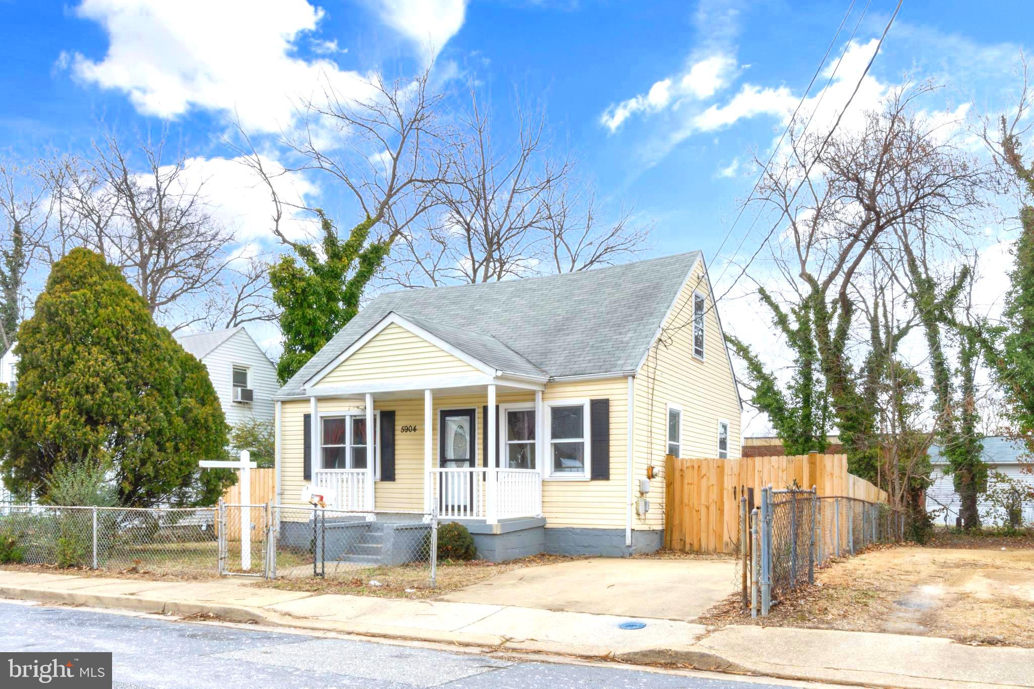 Welcome to 5904 K St, Capitol Heights, MD 20743 – a beautifully updated 4-bedroom, 2.5-bathroom Cape Cod-style home offering 1,125 square feet of modern living space.
Step inside to discover an open floorplan that seamlessly connects the living room and kitchen, featuring luxury vinyl plank flooring throughout and stylish tile in the bathrooms. The kitchen is a showstopper with stainless steel appliances, granite countertops, a matching backsplash, and a massive island with a waterfall counter, built-in microwave, and breakfast bar – perfect for cooking, dining, and entertaining.
Enjoy outdoor living with a huge fenced-in backyard, complete with a deck adjacent to the kitchen for seamless indoor-outdoor flow. A shed provides additional storage space for convenience.
This property is ideally located near Walker Mill Regional Park's walking trails and athletic fields, Launch Trampoline Park, Woodland Wonderland Playground's imaginative play spaces, and Oakcrest Community Center which hosts various recreational programs.
Commuting is a breeze with easy access to Interstate 495 (Capital Beltway) and Central Avenue (MD Route 214). The Capitol Heights Metro Station, served by the Blue and Silver lines, offers convenient public transit options for daily commuters as well.
Don’t miss out on this beautifully renovated home with modern amenities and a prime location. Schedule your tour today!
**Timeblocked for Airbnb tenants most weekends. - No showings available: 5/13-5/16; 5/22-5/23**