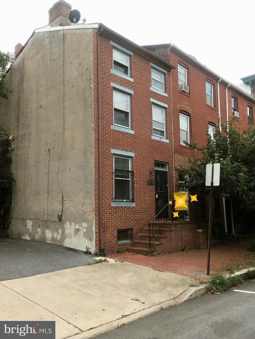 Location Location Location, Minutes away from Camden Station, the Inner Harbor, and Downtown. Appealing End Unit Townhouse.  Featuring Universal charm, Exposed Brick, Wood Floors, Granite Countertops, Stainless Steel appliances and other Custom Features. Descriptive Unique Out door Living Space.  Move in Ready.